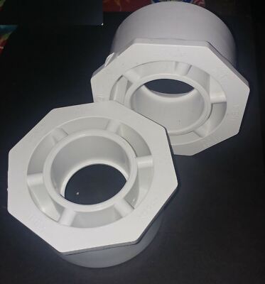 IPEX PVC SCH 40 Drain Pipe 4'' X 2'' Hub Reducing Coupling -2 PIECES