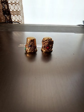 Two Gold Colored Stainless Steel Crowns