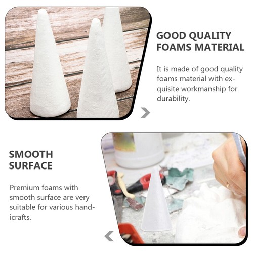 24 Pcs Christmas Decorations Diy Foam Cones Crafts Christmas Tree Craft - Picture 11 of 12