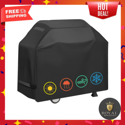Grill Cover Waterproof 58 inch Rip-Proof&Anti-UV Compatible for Weber Char-Broil