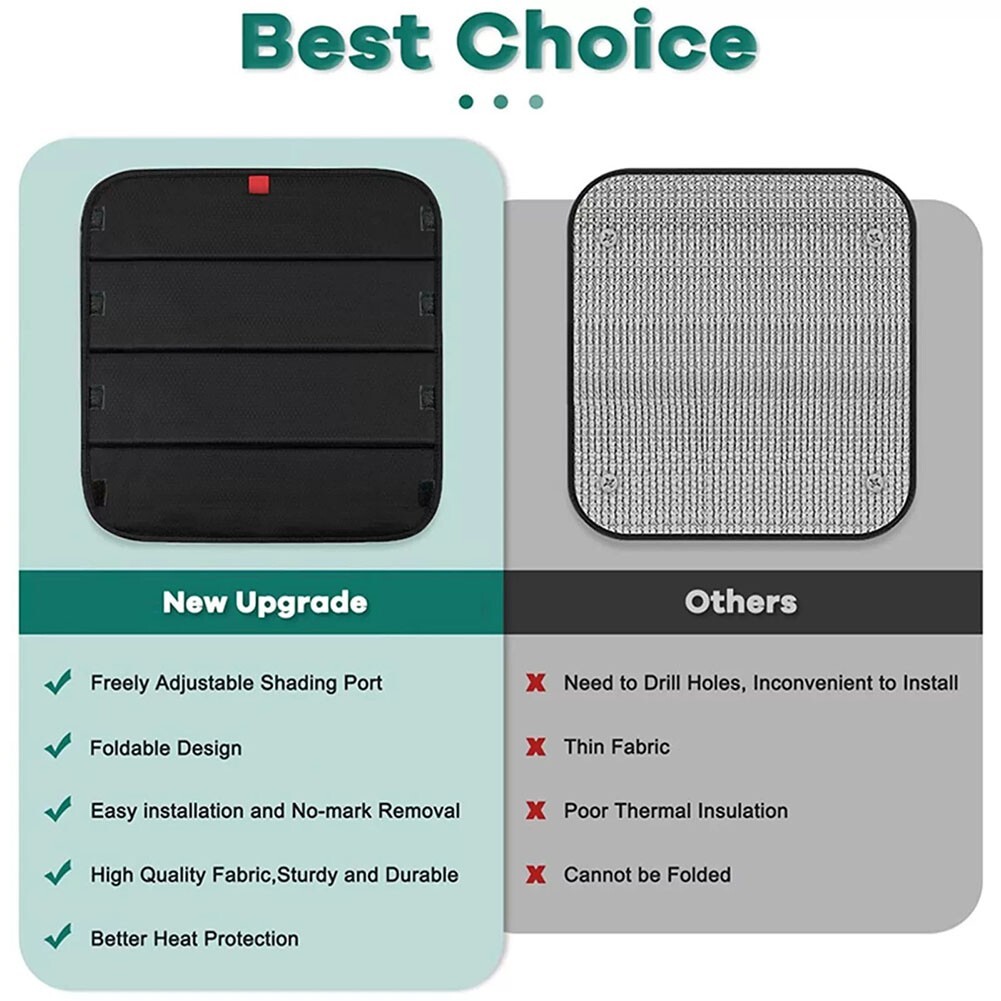 Waterproof RV Vent Sun Shade Complete Sunlight Blocking Easy