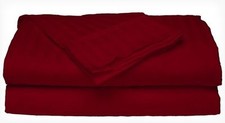 Twin Size Burgundy 400 Thread Count 100 Cotton Sateen Dobby Stripe Sheet Set