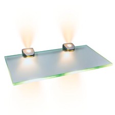 LED Glasregal Wandpaneel Hängeregal Wandboard Wandregal Regal beleuchtet