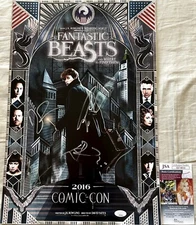 Fantastic Beasts cast signed SDCC movie poster Eddie Redmayne Colin Farrell JSA