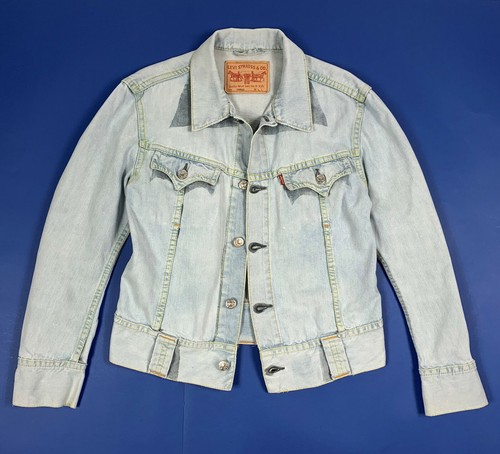 Levis 70905 L jacket denim uomo usato giacca jeans giubbotto boyfriend  T6182 | eBay