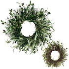 15.75'' Olive Wreath: Elegant All-Season Decor for Home & Weddings
