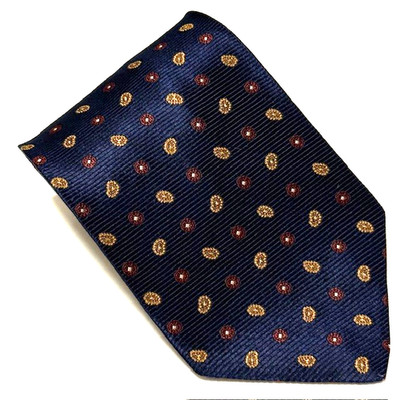 Brooks Brothers Makers Tie Blue Foulard Micro Paisley Elegance Sharp Dapper