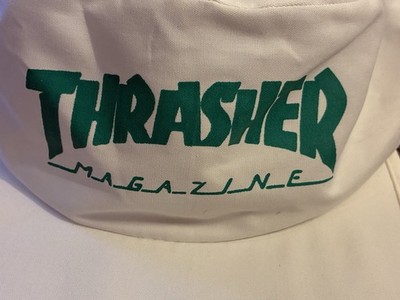 Rare Vintage Thrasher Skateboard Magazine White Painters Hat, Otto
