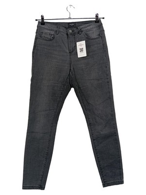 VERO MODA Damen Jeans Regular Fit Gr. 30 Grau Casual Denim Hose