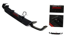 Glossy Black Rear Bumper Lip Spoiler Lower Diffuser with Light Replacement