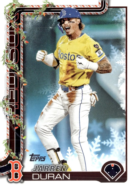 2025 Topps Holiday Jarren Duran #H180
