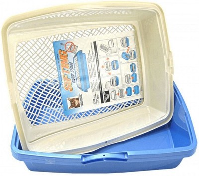 Van Ness Framed Sifting Cat Litter Pan Easy Sift Pet Litter Box for Cat Hygiene
