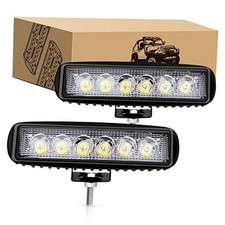 2PCS 18w LED Light Bar Work Spot Beam Pods Off Road Driving Fog 2Pcs LED Pods