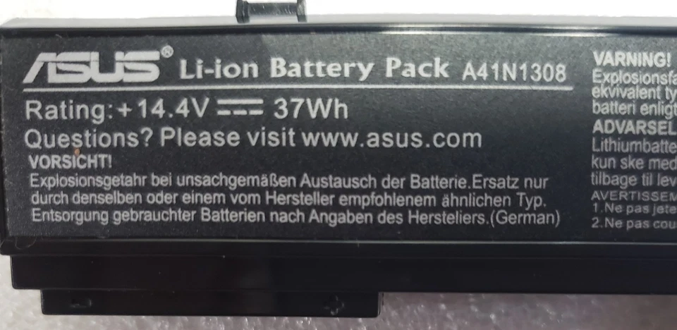 Bateria para notebook Asus A41n1308 - Imagem 2 de 3