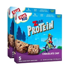 CLIF KID ZBAR - Protein Granola Bars - Chocolate Chip - Non-GMO - Organic -Lunch