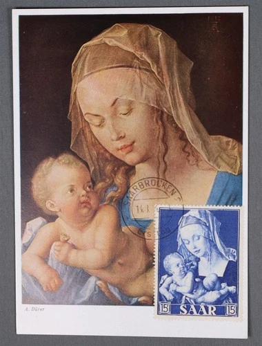 MayfairStamps Germany FDC Durer Mother & Child Saarbrucken First Day Cover aaw_3