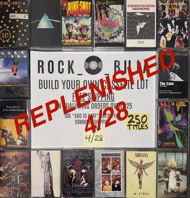 $1 & UP PUNK ALTERNATIVE GRUNGE BUILD YR CASSETTE LOT FREE SHIP ORDERS OVER $25