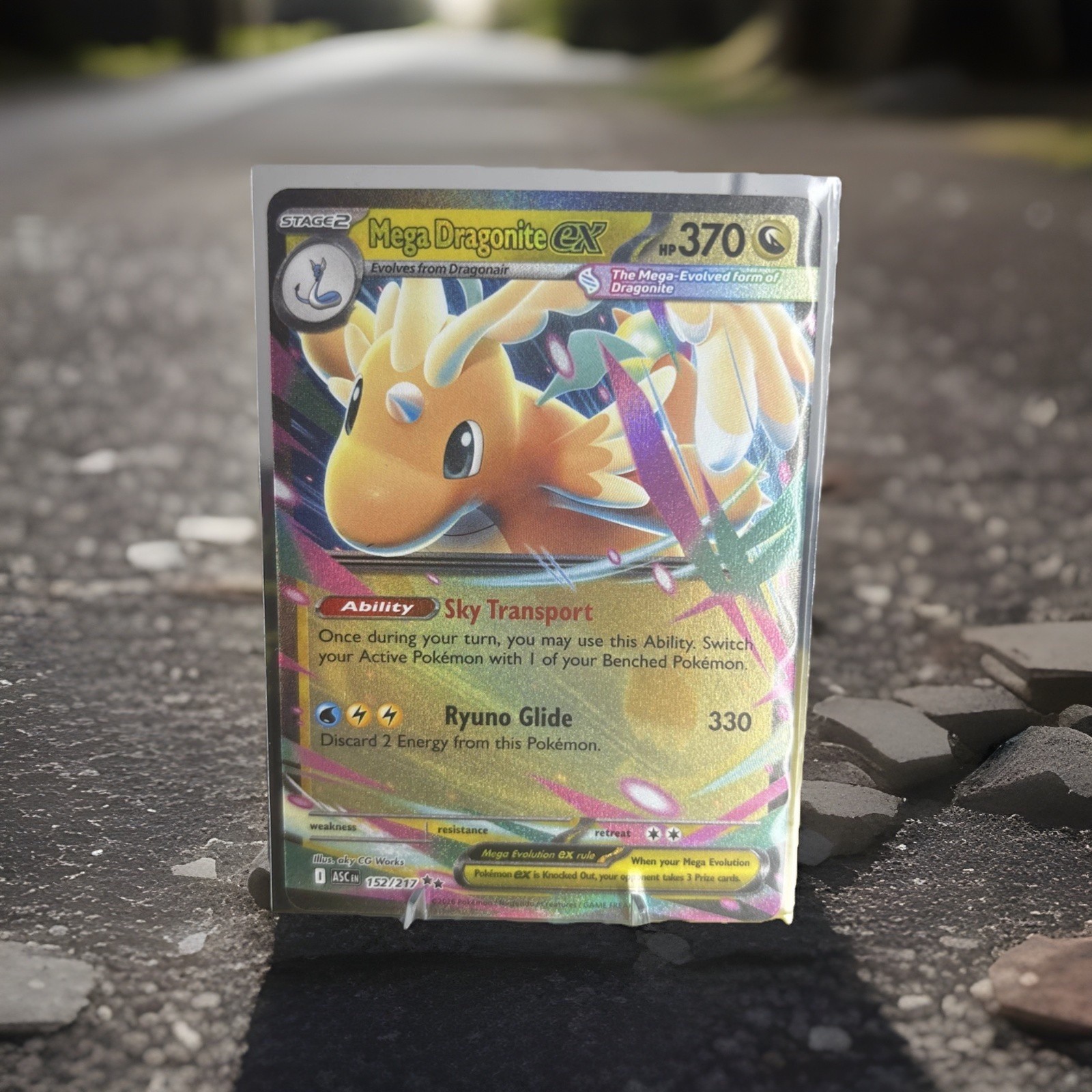 Mega Dragonite ex Double Rare 152/217 Pokemon Ascended Heroes English NM