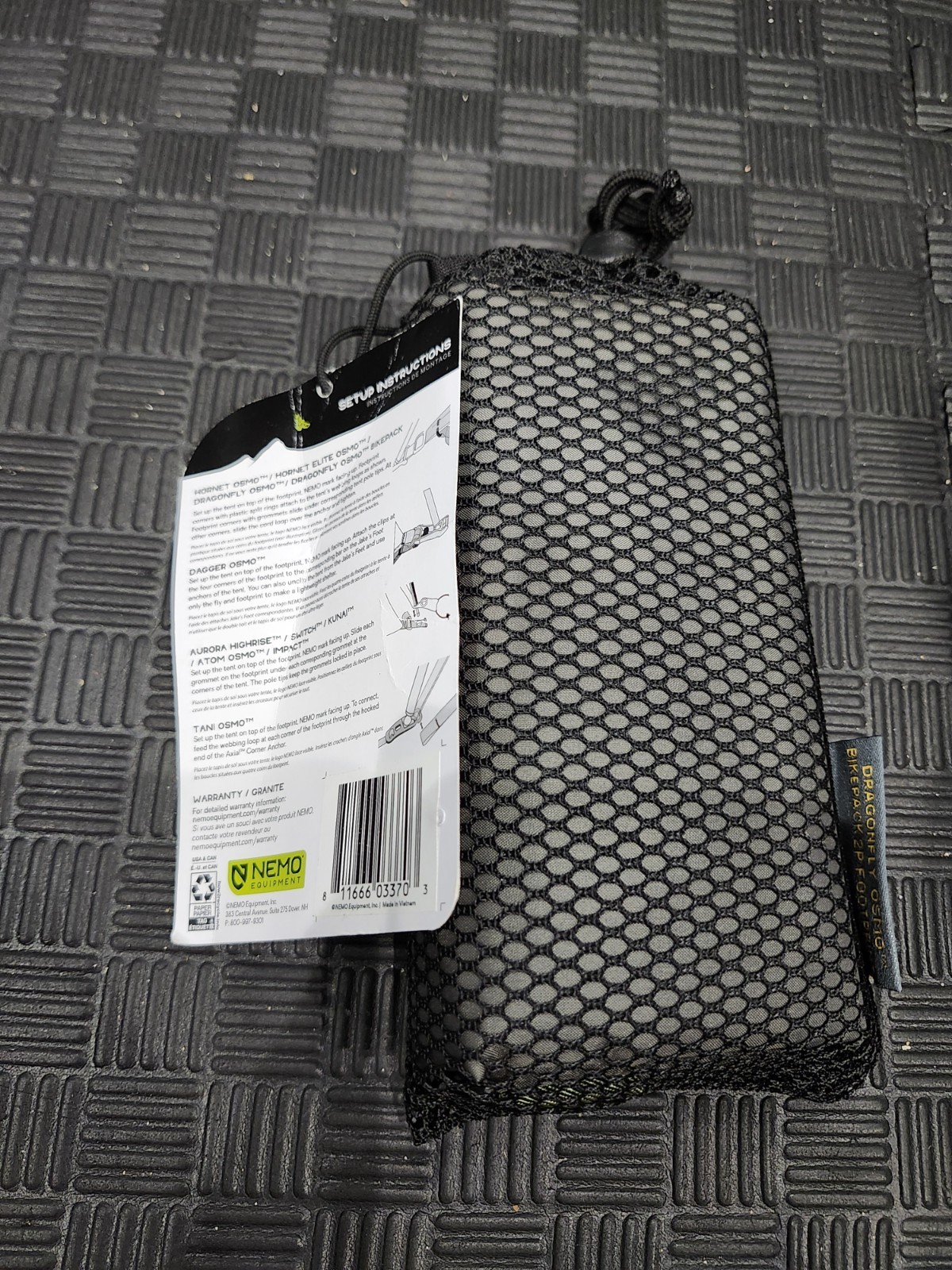 Nemo Tent Footprint -Dragonfly Bikepack OSMO 2p NWT