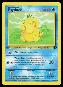 Psyduck 65/82 Team Rocket 1st Edition Common Non-Holo