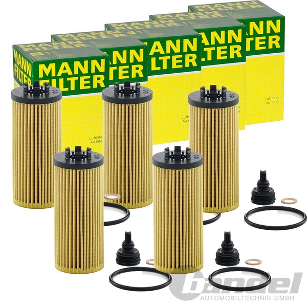 5X Mann-Filter HU 6012 Z KIT ÖLfilter MIT Dichtung Filtereinsatz 5-STÜCK!-image
