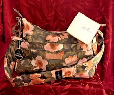 JuJuBe Hobobe New With Tags Diaper Bag Whimsical Whisper Print Floral Pattern