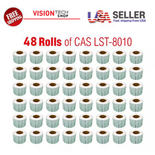 CAS LST-8010 Printing Scale Label, 58 x 40mm, UPC, 48 Rolls of 700 Labels