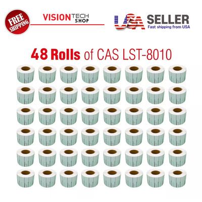 CAS LST-8010 Printing Scale Label, 58 x 40mm, UPC,  ''48 ROLLS'' Per Case
