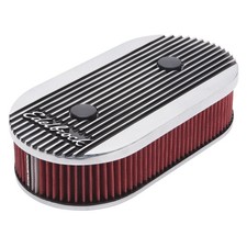 Edelbrock For Air Cleaner Elite Ii Oval Dual-quad Carbs 2 5in Red Element