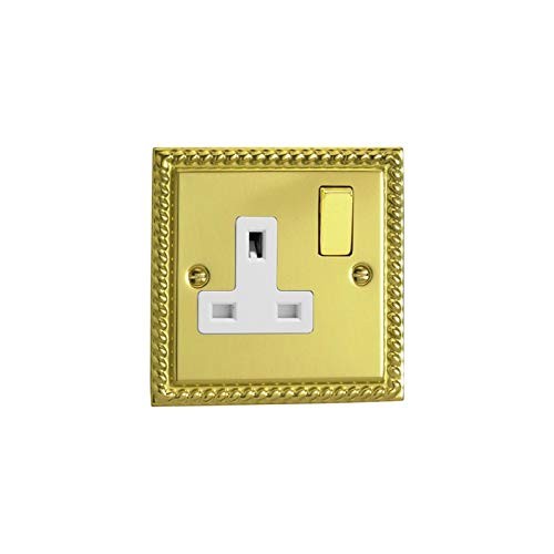 Varilight XG4DW 13A Switched Socket 1-Gang White