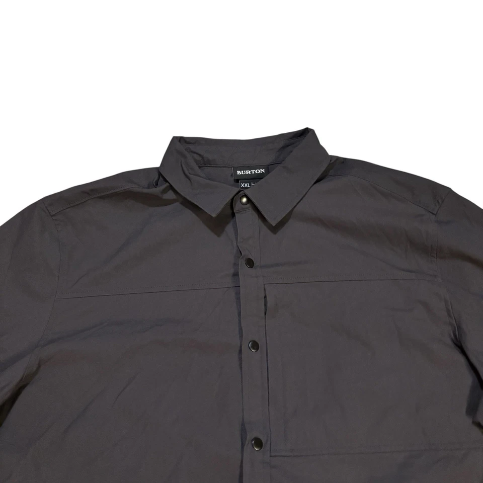 Camisa Burton Ridge Manga Larga Gris Para Hombre XXL Embalable Senderismo Aire Libre Foto 2 de 4