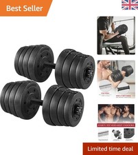 Complete Adjustable Dumbbell Set: 30KG Home Gym Fitness Solution - Pair Included