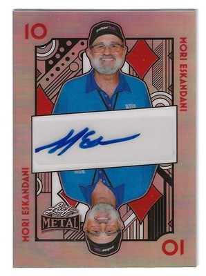 MORI ESKANDANI 2025 Leaf Metal Poker Royal Flush Autographed Card 4/5