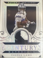 2025 National Treasures CeeDee Lamb Silver Century Materials 2 Color Patch 7/25