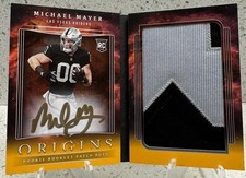 2023 Panini Origins - Michael Mayer Rookie Patch Auto /25 - Gold Ink Booklet