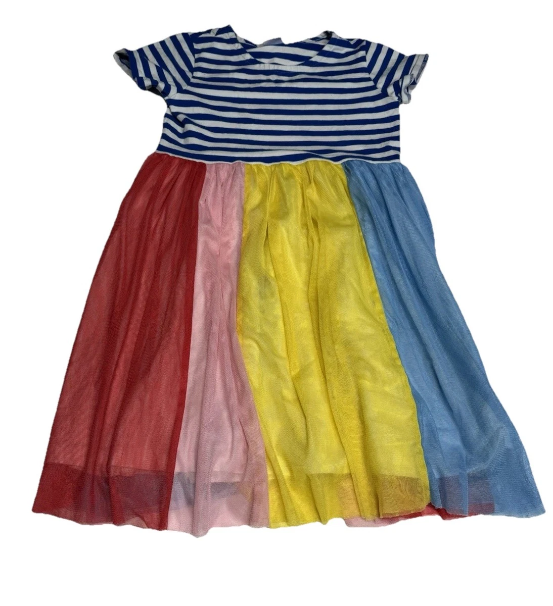 Robe D'été Hanna Andersson - Taille 110 (4-6 Ans) - 100% Coton - Multicolore