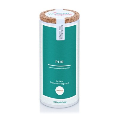 Bean ergy Pur, 200 mg mikroverkapseltes Langzeitkoffein - 290 Kapseln