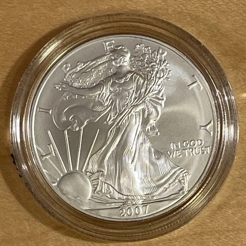 2007 W West Point Uncirculated Walking Liberty American Eagle .99 Silver Dollar