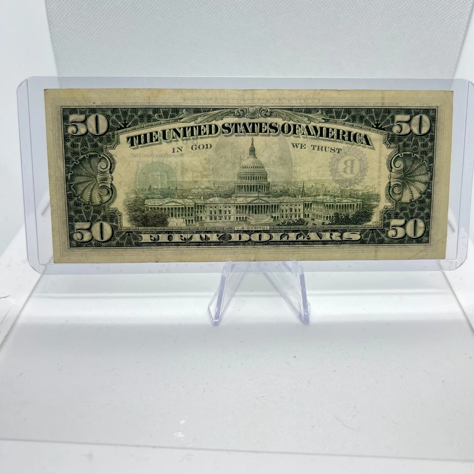 Old Design $50 Dollar Bill Series 1993 (67807008) Old US Paper Currency - Image 2 of 3