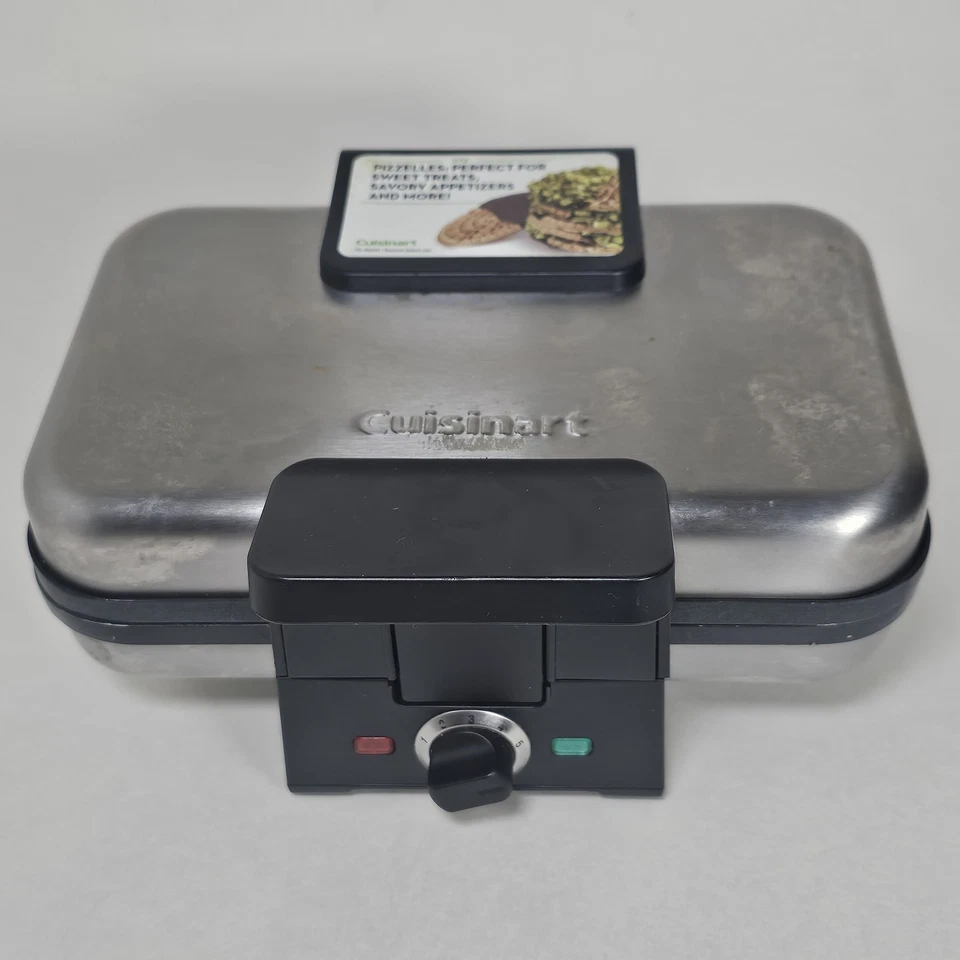 Prensa para pizzletas Cuisinart WM-PZ10 golosinas gofrera antiadherente funciona limpia Foto 2 de 4