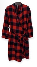 Stars Above Women's Flannel Robe - Red Size XS/S NWT MSRP 35