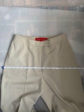 Anne Klein Womens Sz 2 High Waist Straight Leg Dress Pants Light Tan
