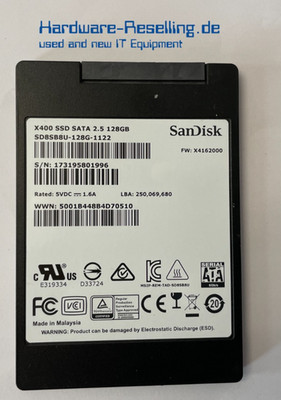 SanDisk 128GB X400 SATA 2,5'' SSD SD8SB8U-128G-1122