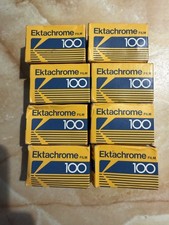 Kodak Ektachrome 100 - 36 exposures color slide film 35 mm expired lot of 8