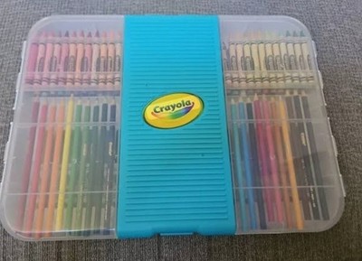 Crayola Vintage 90s Crayon, Marker And Colored Pencil Case