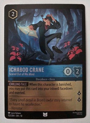 Ichabod Crane - Scared Out Of His Mind 152/204 Whispers In The Well Cold Foil NM
