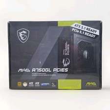 MSI MAG A750GL PCIE5 750W Power Supply  ATX 3.1  PCIe 5.1  80 Gold NEW