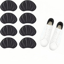Back of Heel Cushion Inserts, Mesh Self-Adhesive Grips Pads, Reusable Adhesive H