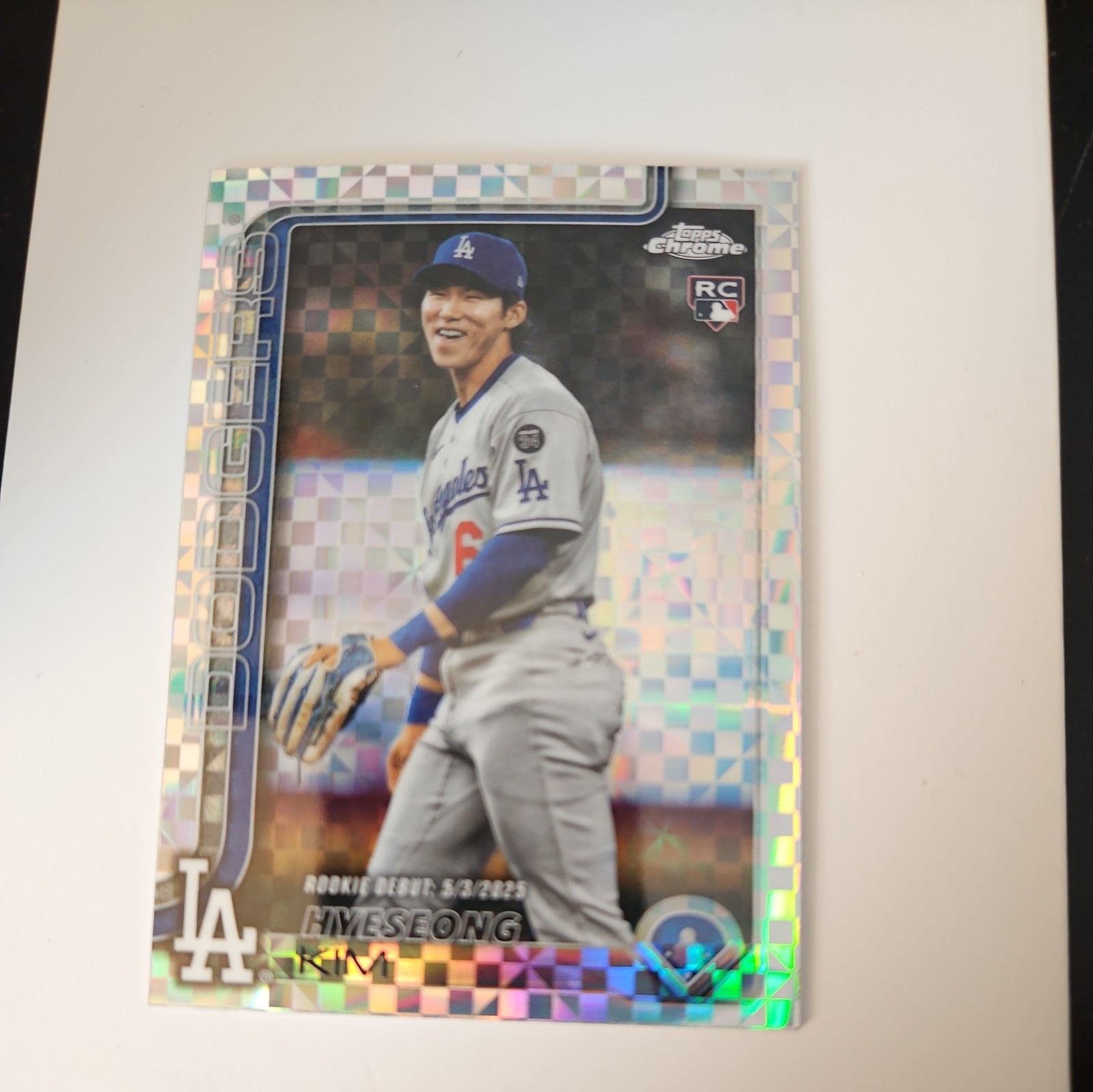 2025 Topps Chrome Update Hyeseong Kim RC Geometric Refractor #USC149 Dodgers