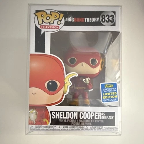 Funko Pop! Sheldon Cooper as The Flash #833 Limited Edition Big Bang Theory 201…